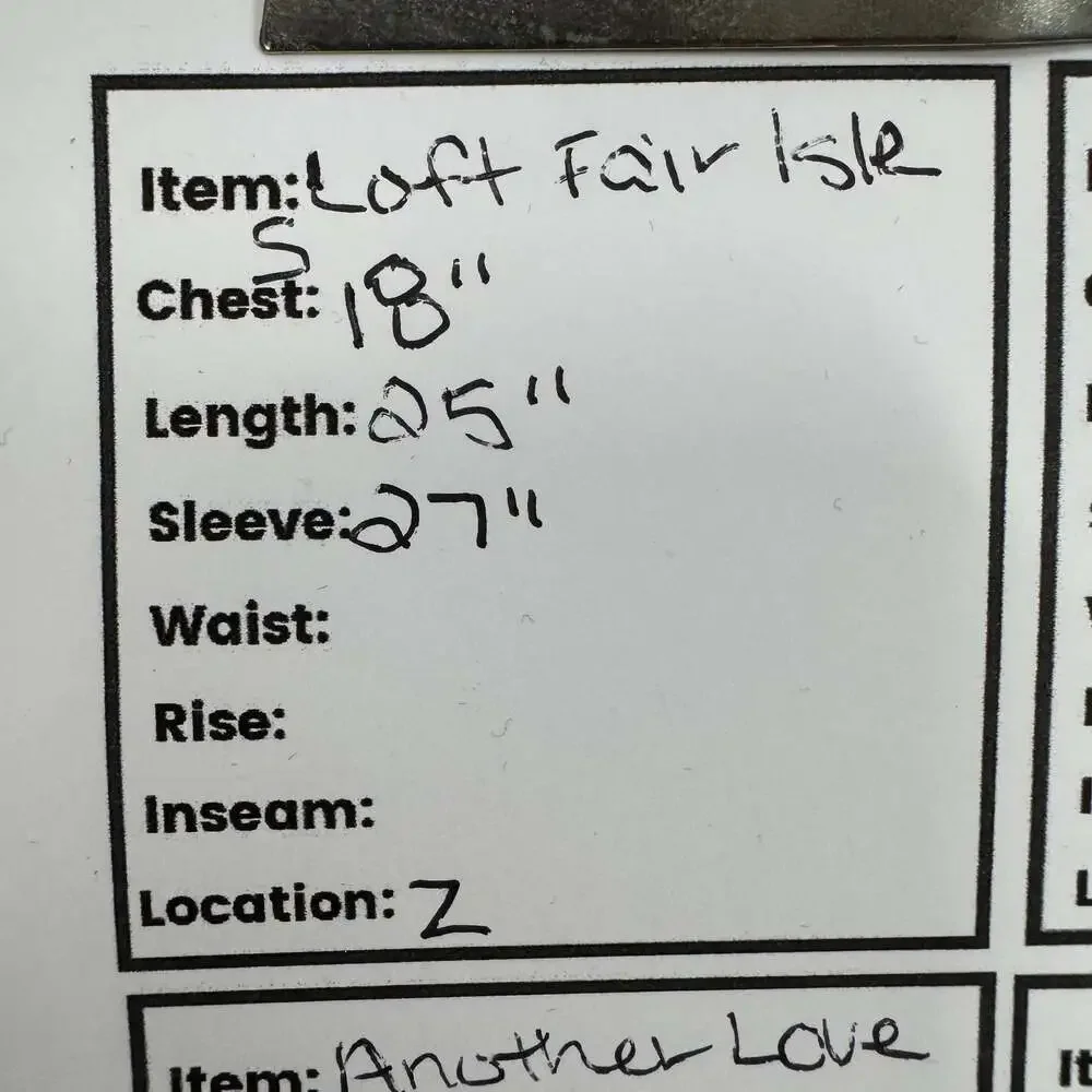 LOFT Crewneck Fair Isle Sweater Size Small - Picture 6 of 6